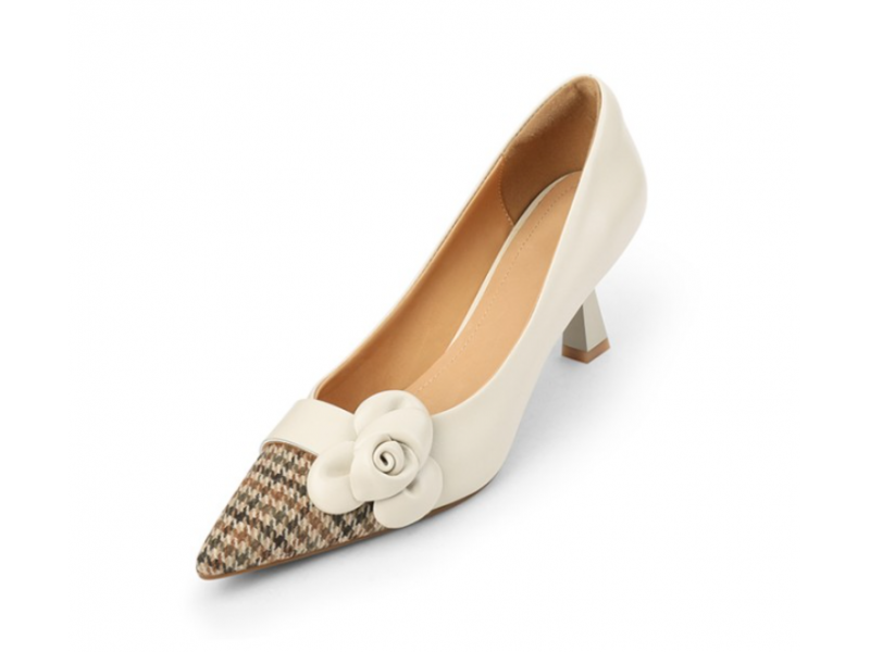 Top Quality Natural Genuine Leather Shoes for Women All Season Flower Floral Office Party High Heels Shoes Pumps Woman Top Quality Natural Genuine Leather Shoes for Women All Season Flower Floral Office Party High Heels Shoes Pumps Woman
