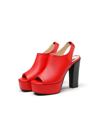 Thick Platform Women High Heels Sandals Peep Toe High-heel Summer Sandals Thick Platform Women High Heels Sandals Peep Toe High-heel Summer Sandals
